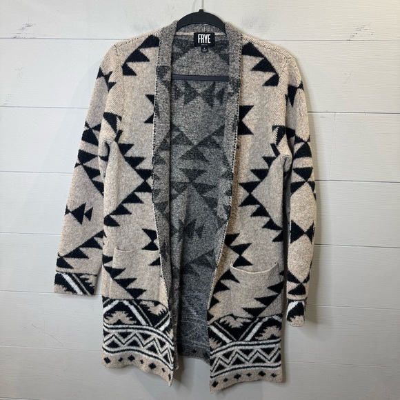 Frye Sweaters - Frye Womens' Southwestern Patterned Jacquard Cardigan Size Small